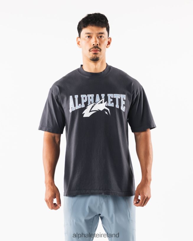 Clothing IE Alphalete Unisex Wolf Head Tee Dolphin Blue 2L4400232