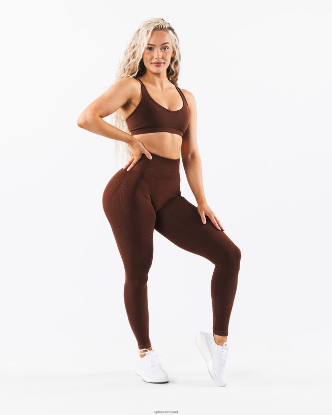Clothing IE Alphalete Women Amplify Contour Legging Manhattan Brown 2L4400374