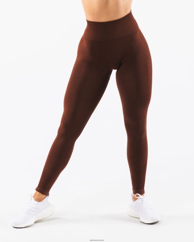 Clothing IE Alphalete Women Amplify Contour Legging Manhattan Brown 2L4400374