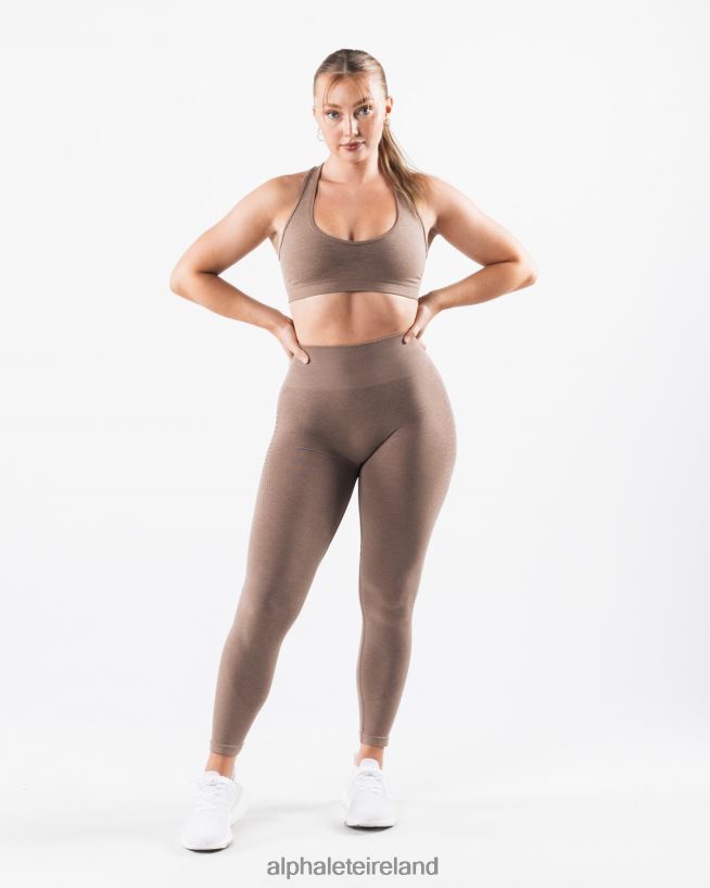 Clothing IE Alphalete Women Amplify Contour Legging Sand Brown 2L4400403