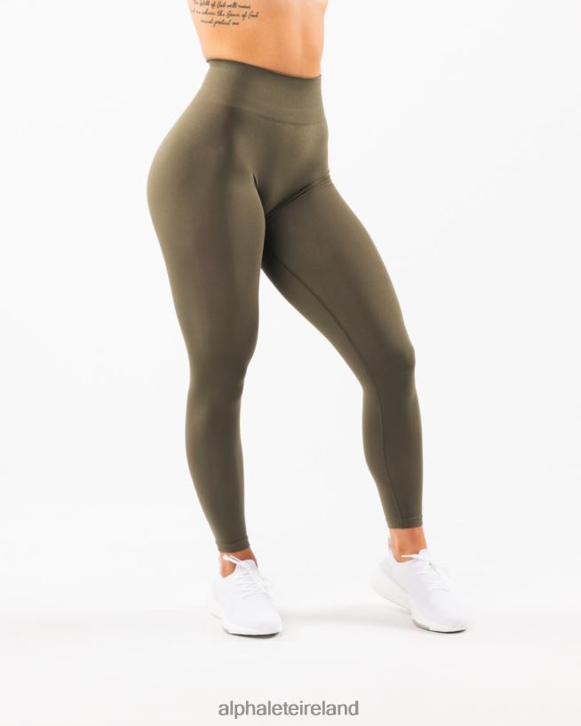 Clothing IE Alphalete Women Amplify Legging Oak Green 2L4400429