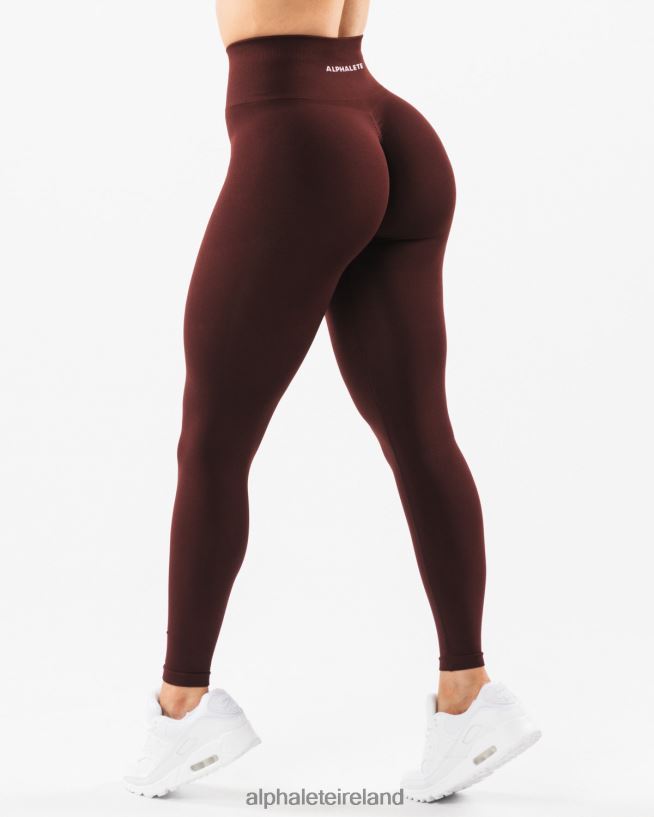 Clothing IE Alphalete Women Amplify Legging Sangria Red 2L4400423