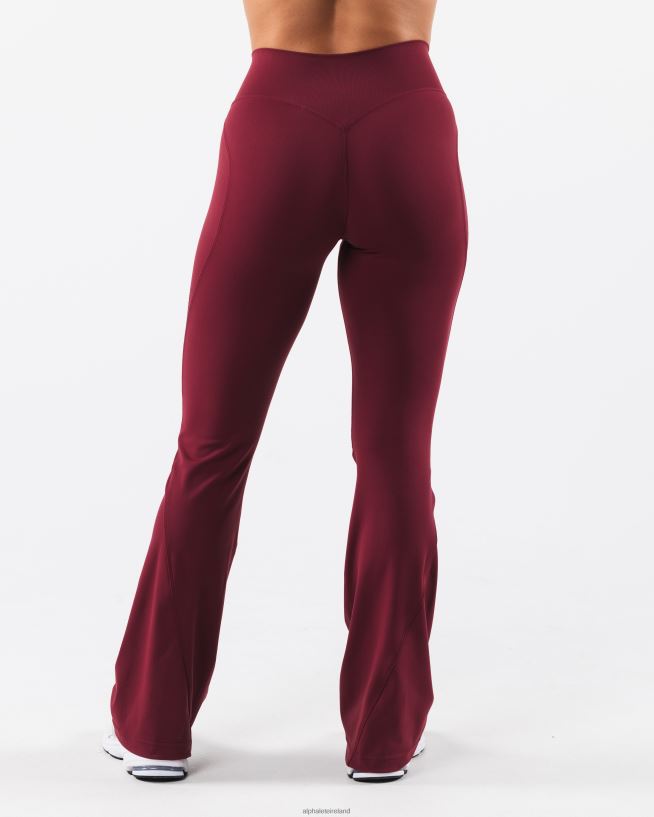 Clothing IE Alphalete Women Aura Flared Pant Cran Red 2L4400376