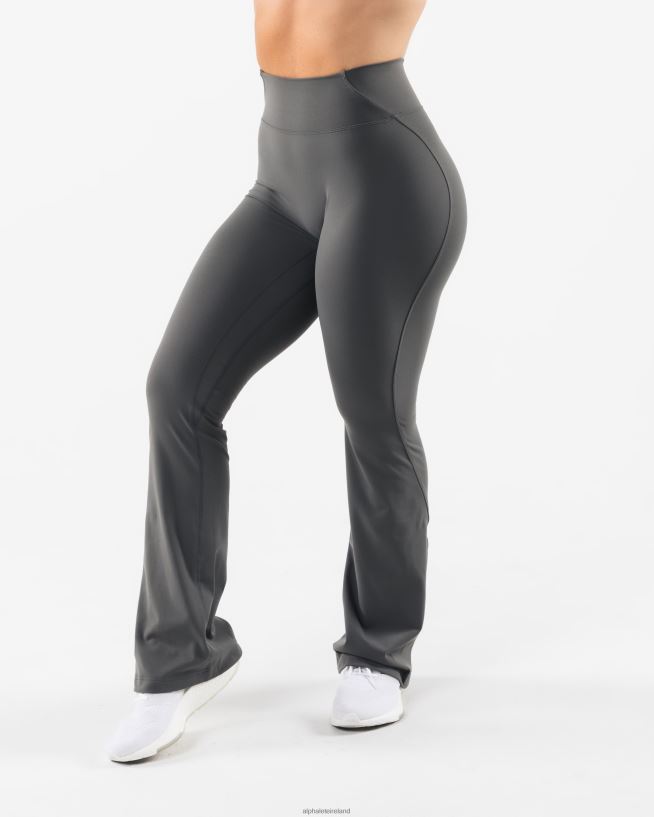 Clothing IE Alphalete Women Aura Flared Pant Pewter Grey 2L4400396