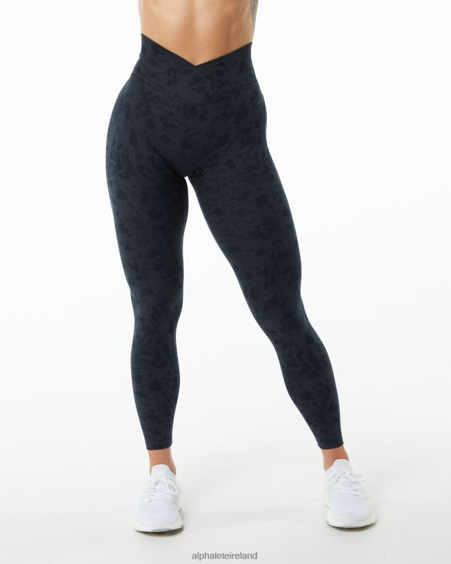 Clothing IE Alphalete Women Surface Power Legging Pebble Print Black 2L4400445