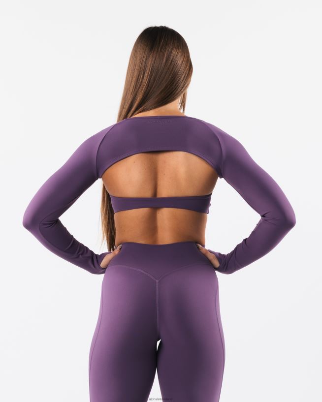 Clothing IE Alphalete Women Aura Shrug LS Aster Purple 2L4400242