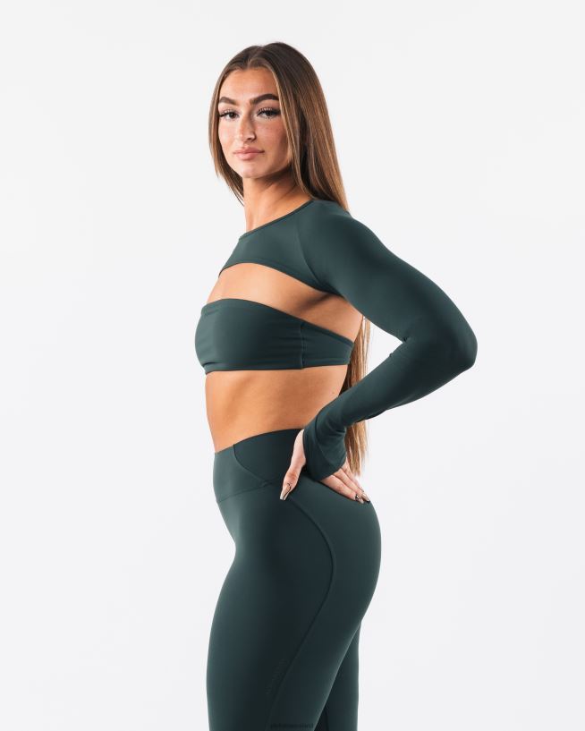 Clothing IE Alphalete Women Aura Shrug LS Cypress Green 2L4400241