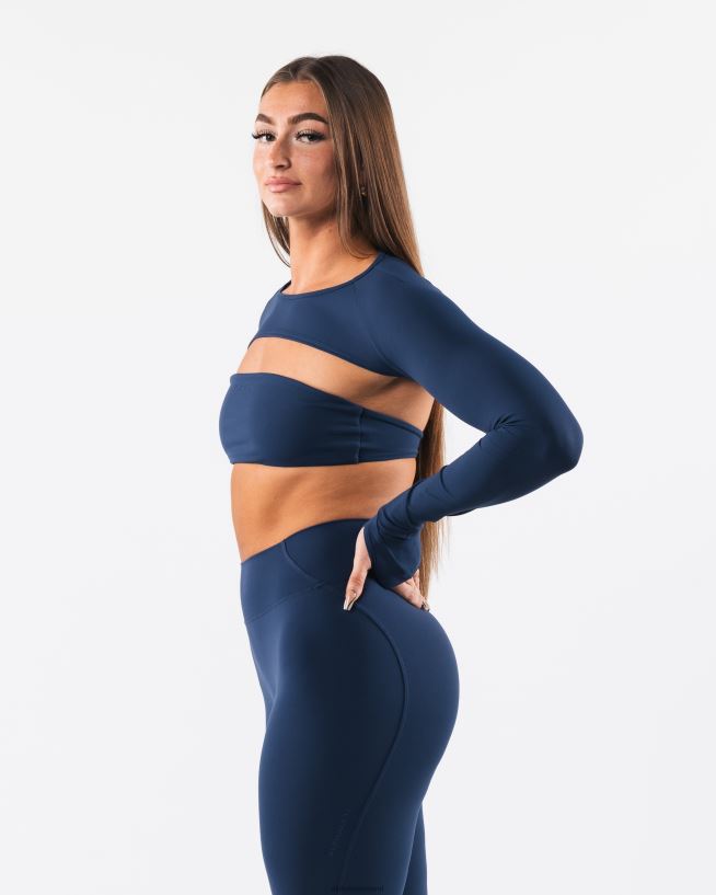 Clothing IE Alphalete Women Aura Shrug LS Ink Blue 2L4400243
