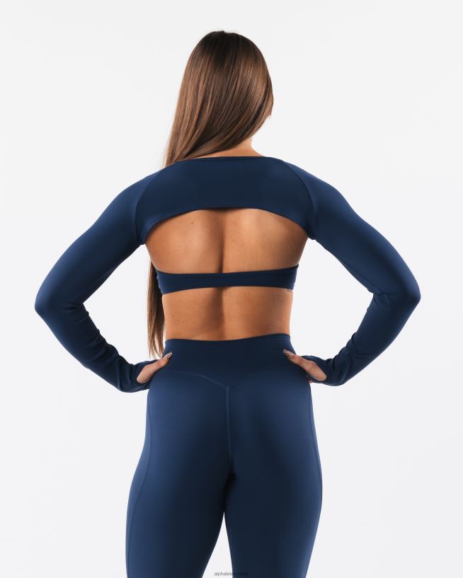 Clothing IE Alphalete Women Aura Shrug LS Ink Blue 2L4400243