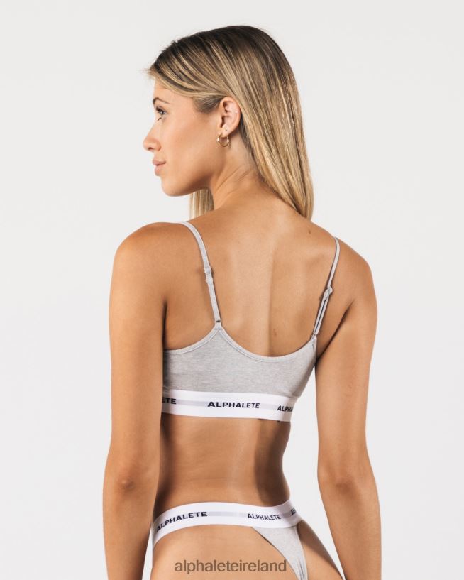 Clothing IE Alphalete Women Acute Cami Bralette Heather Grey 2L440086