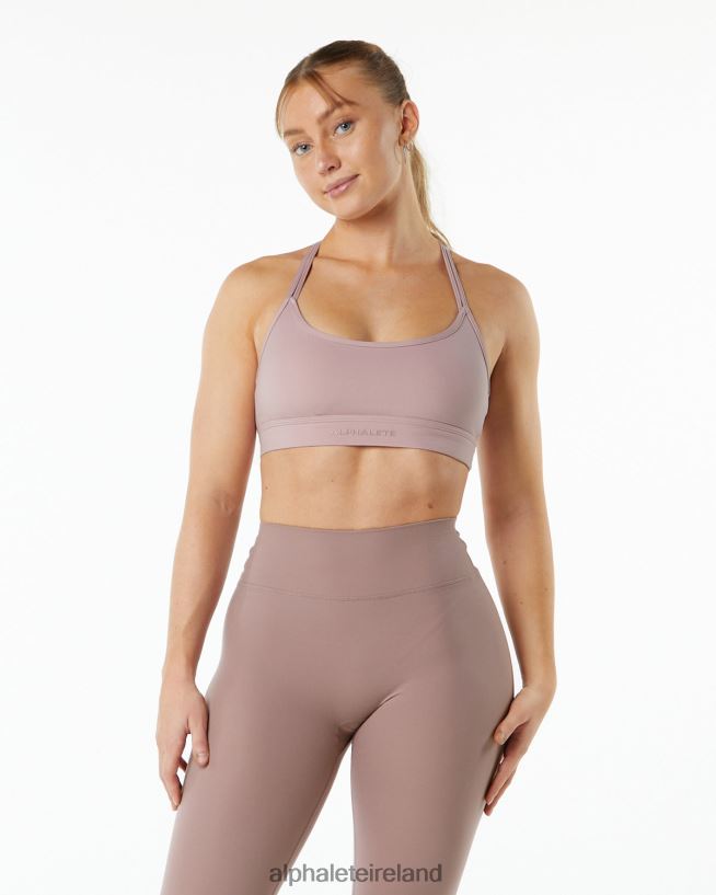 Clothing IE Alphalete Women Alphalux Tri Bra Purple Dove 2L4400145