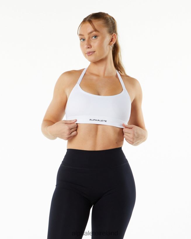 Clothing IE Alphalete Women Alphalux Tri Bra White 2L4400140