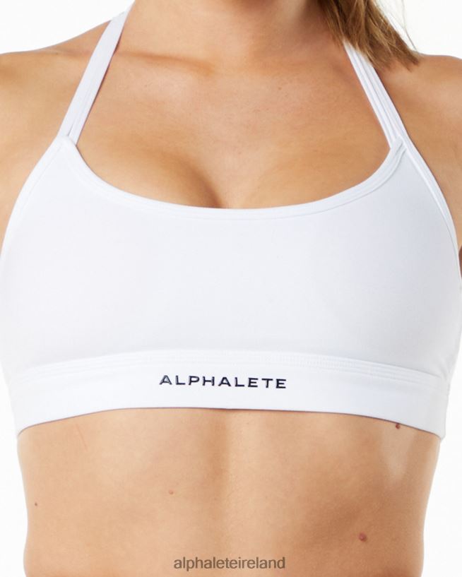 Clothing IE Alphalete Women Alphalux Tri Bra White 2L4400140