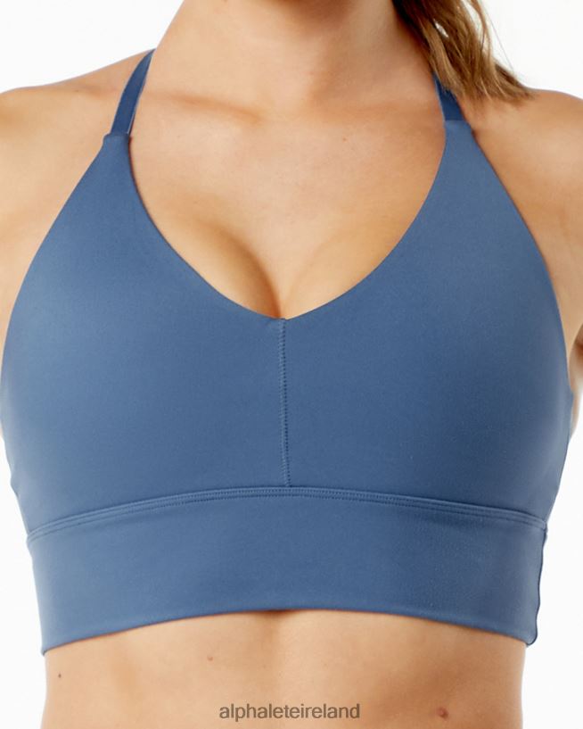 Clothing IE Alphalete Women Alphalux Wonder Bra Tuxedo Blue 2L4400136