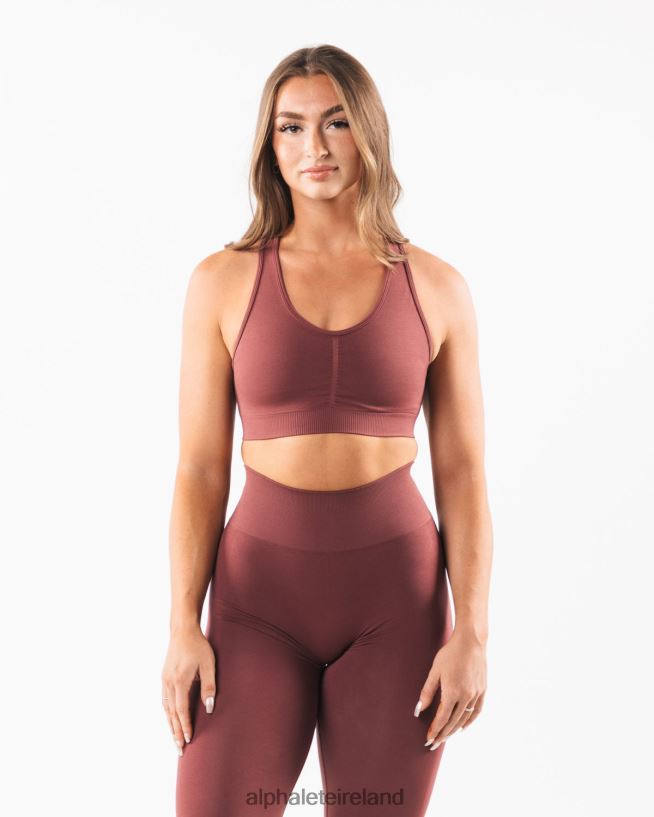 Clothing IE Alphalete Women Amplify Bra Autumn Red 2L440099