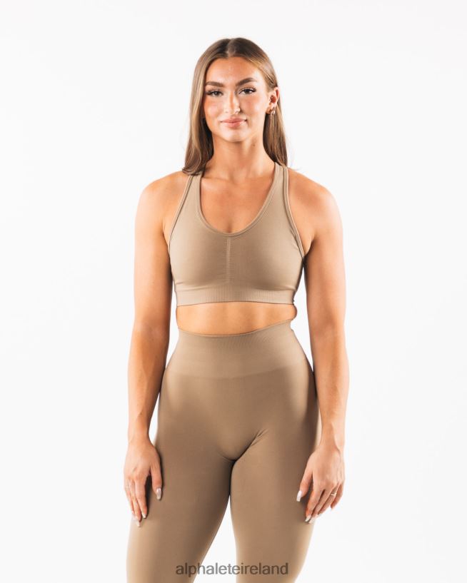 Clothing IE Alphalete Women Amplify Bra Chai Brown 2L4400103