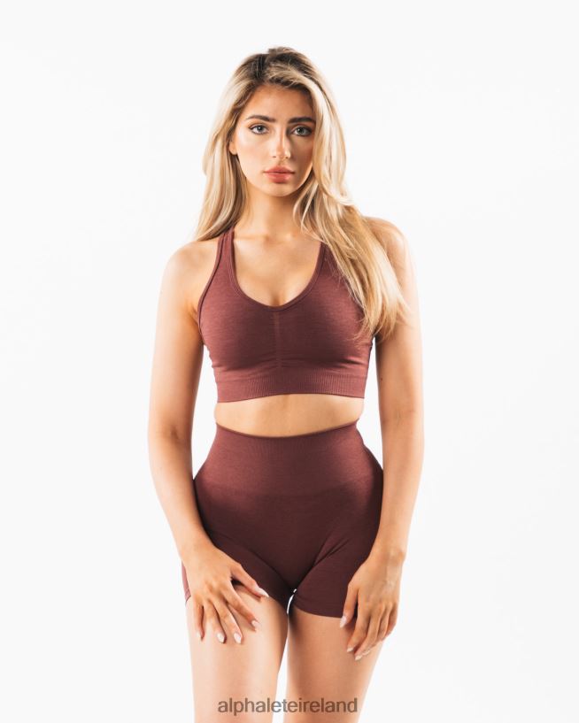 Clothing IE Alphalete Women Amplify Bra Dusty Rose Red 2L440021