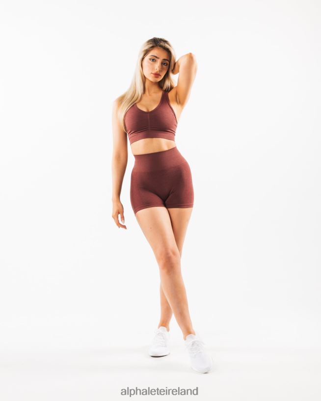 Clothing IE Alphalete Women Amplify Bra Dusty Rose Red 2L440021
