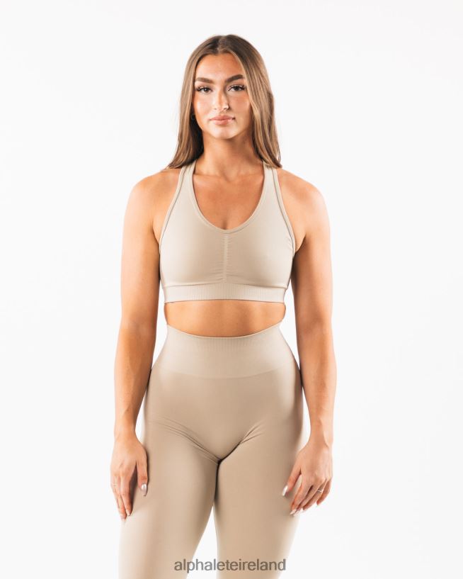 Clothing IE Alphalete Women Amplify Bra Linen Brown 2L4400101