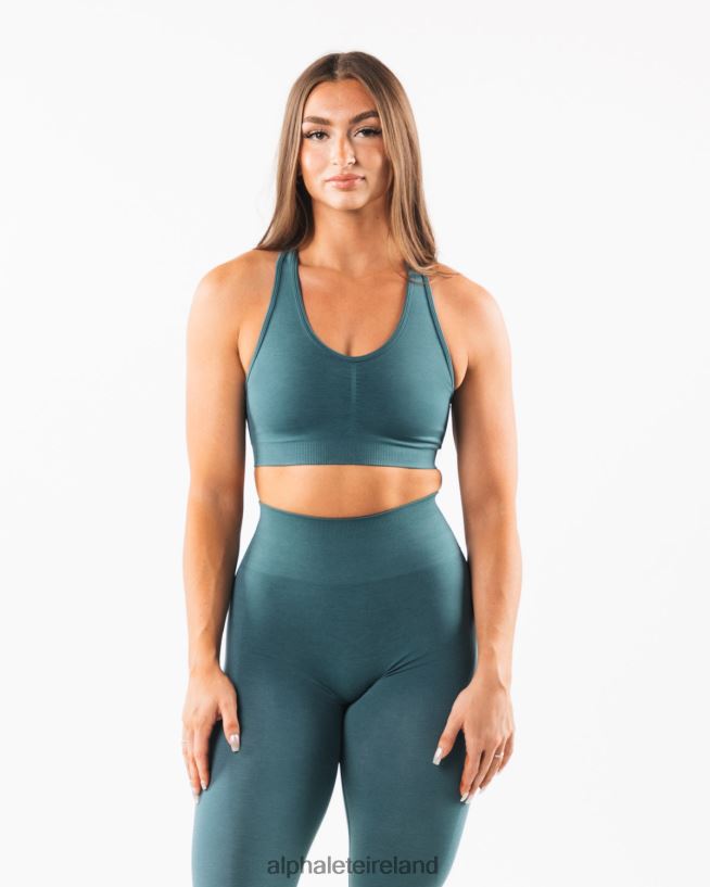 Clothing IE Alphalete Women Amplify Bra Ocean Blue 2L4400109