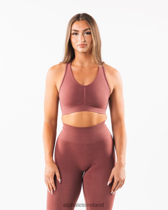 Clothing IE Alphalete Women Amplify Bra Rose Red 2L440097