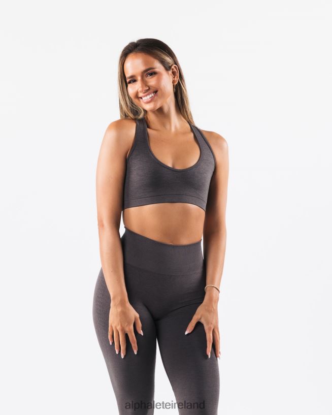 Clothing IE Alphalete Women Amplify Contour Bra Pewter Grey 2L440064