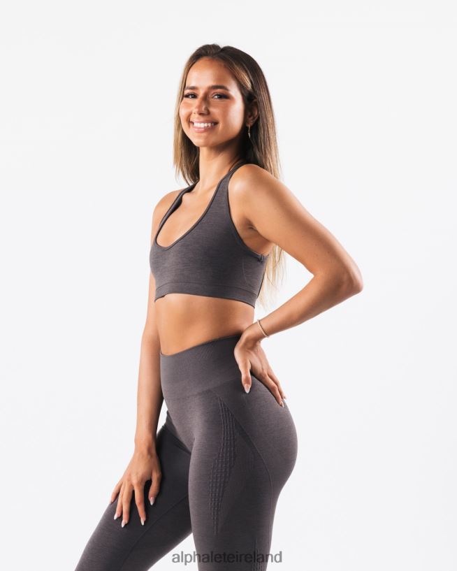 Clothing IE Alphalete Women Amplify Contour Bra Pewter Grey 2L440064