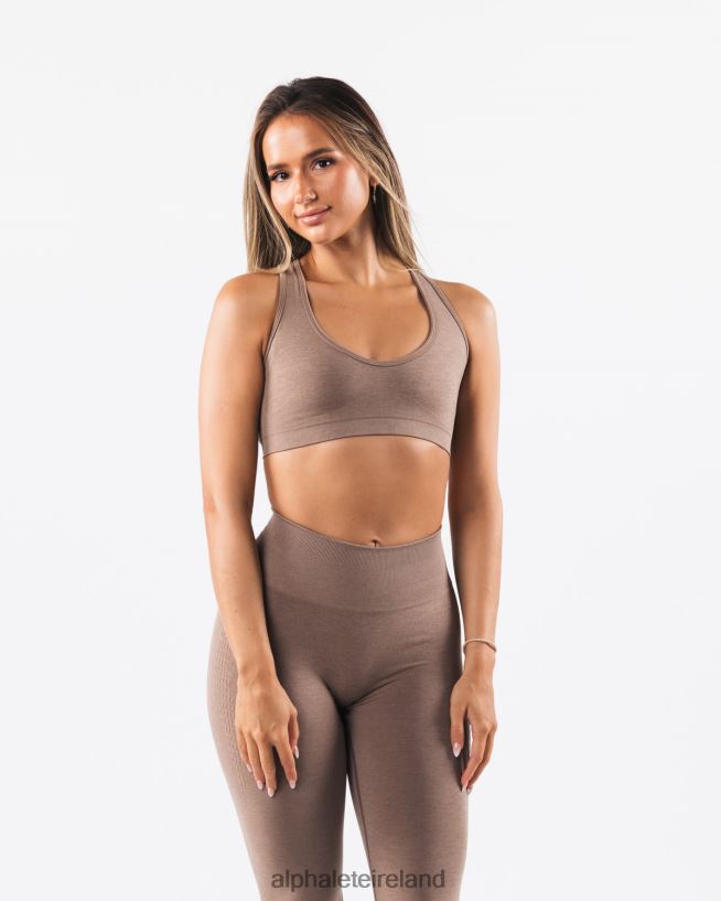Clothing IE Alphalete Women Amplify Contour Bra Sand 2L440061