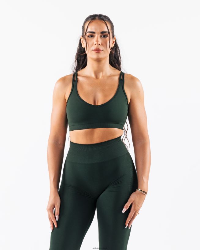 Clothing IE Alphalete Women Amplify Excel Bra Central Park Green 2L44006