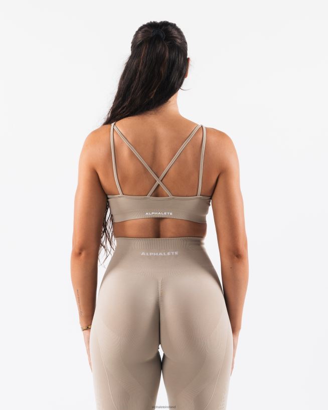 Clothing IE Alphalete Women Amplify Excel Bra Grand Central Brown 2L44003