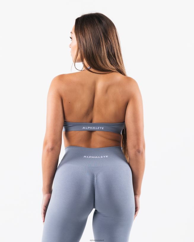 Clothing IE Alphalete Women Amplify Halter Bra Still Water Blue 2L440016