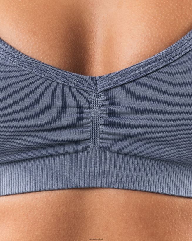 Clothing IE Alphalete Women Amplify Halter Bra Still Water Blue 2L440016