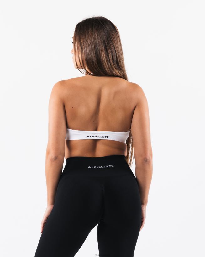 Clothing IE Alphalete Women Amplify Halter Bra White 2L440015
