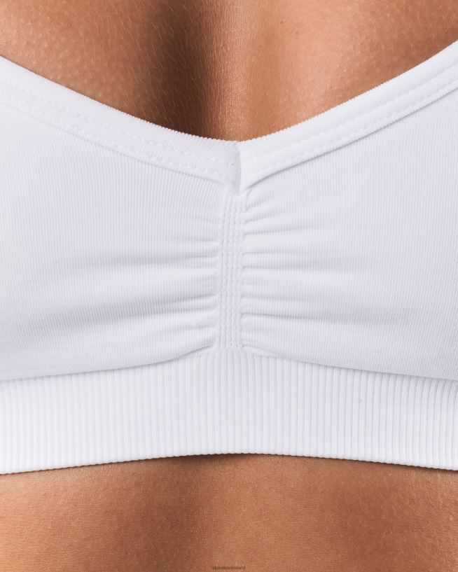 Clothing IE Alphalete Women Amplify Halter Bra White 2L440015