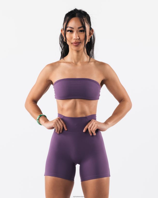 Clothing IE Alphalete Women Aura Bandeau Aster Purple 2L440033