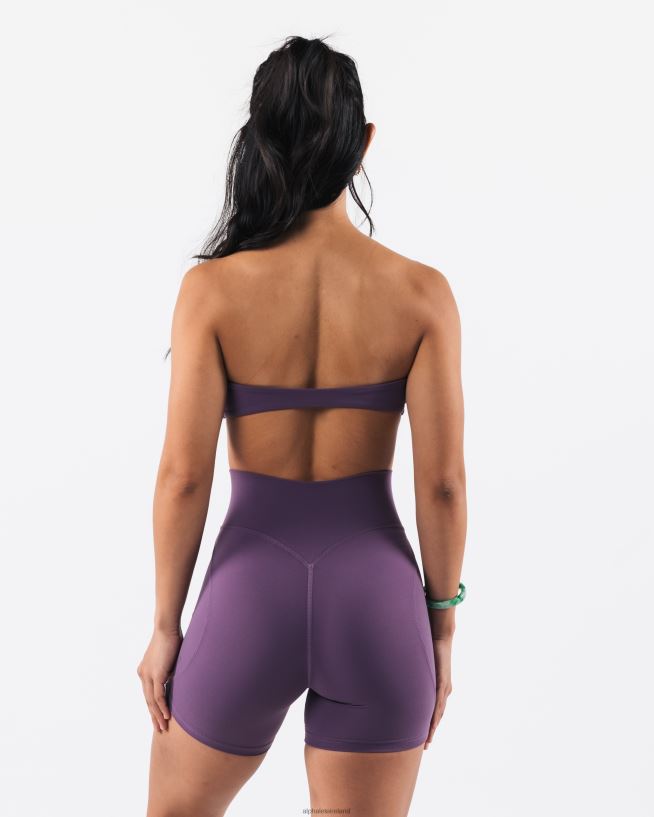 Clothing IE Alphalete Women Aura Bandeau Aster Purple 2L440033