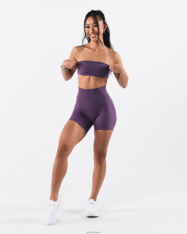 Clothing IE Alphalete Women Aura Bandeau Aster Purple 2L440033