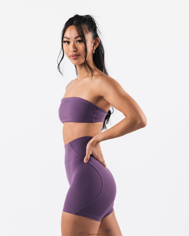 Clothing IE Alphalete Women Aura Bandeau Aster Purple 2L440033