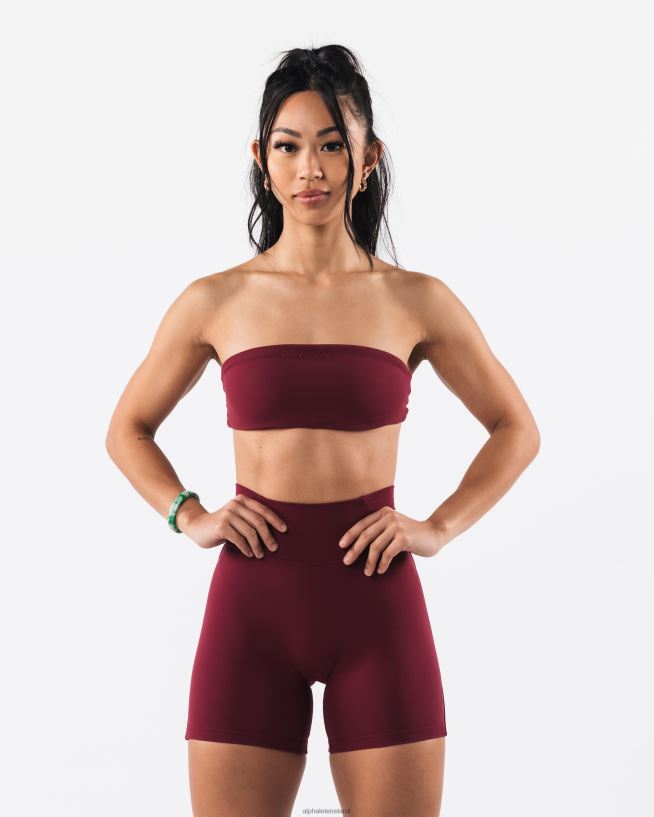 Clothing IE Alphalete Women Aura Bandeau Cran Red 2L440027