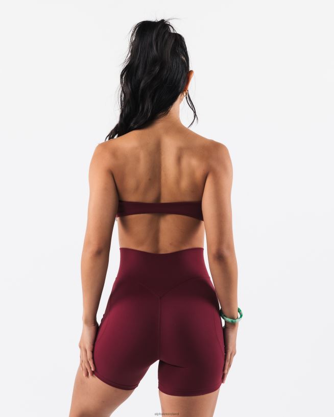 Clothing IE Alphalete Women Aura Bandeau Cran Red 2L440027