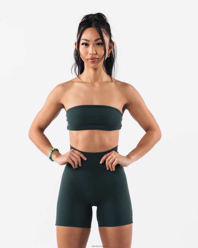 Clothing IE Alphalete Women Aura Bandeau Cypress Green 2L440032
