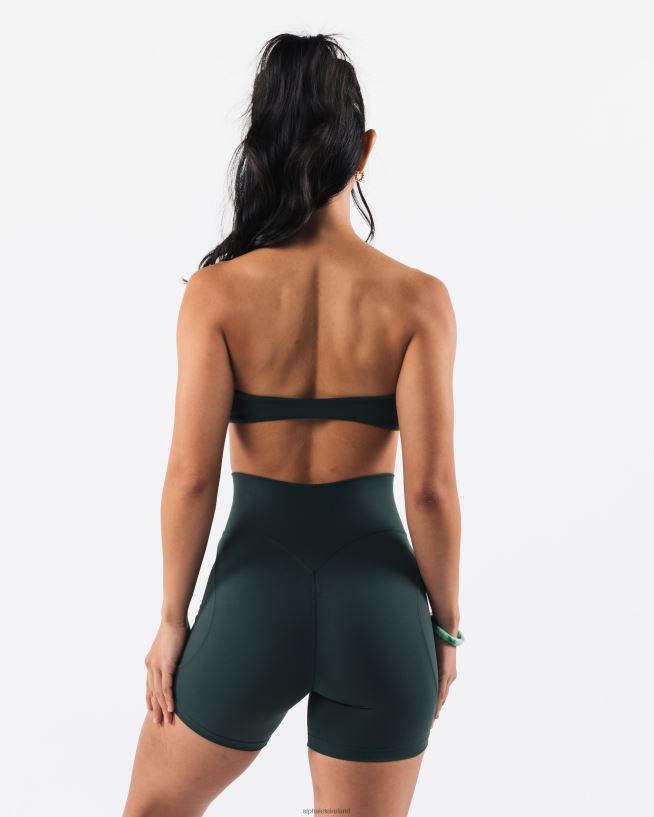 Clothing IE Alphalete Women Aura Bandeau Cypress Green 2L440032
