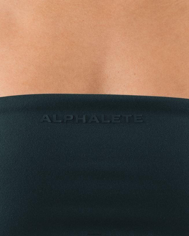 Clothing IE Alphalete Women Aura Bandeau Cypress Green 2L440032