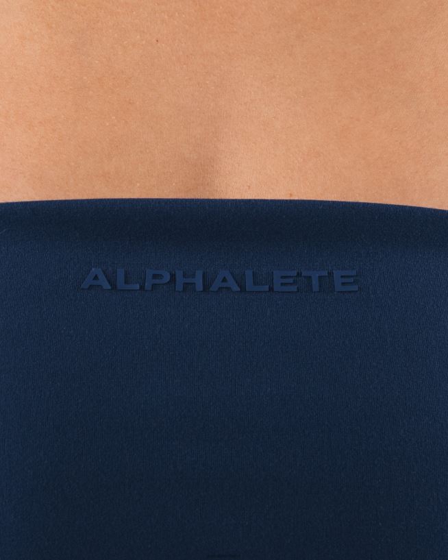 Clothing IE Alphalete Women Aura Bandeau Ink Blue 2L440036