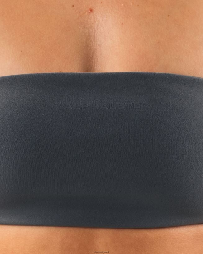 Clothing IE Alphalete Women Aura Bandeau Pewter Grey 2L440050