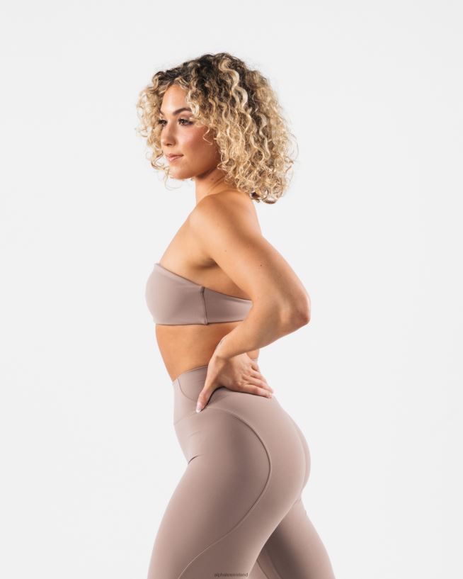 Clothing IE Alphalete Women Aura Bandeau Sand Brown 2L440047