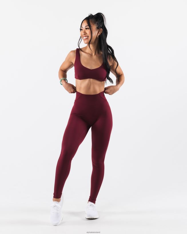 Clothing IE Alphalete Women Aura Sculpt Bra Cran Red 2L440029