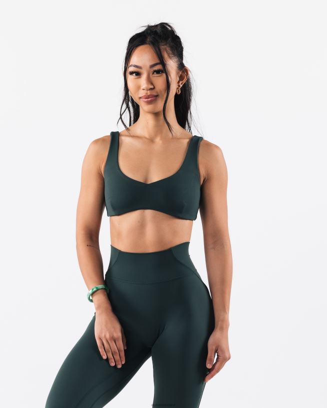 Clothing IE Alphalete Women Aura Sculpt Bra Cypress Green 2L440030