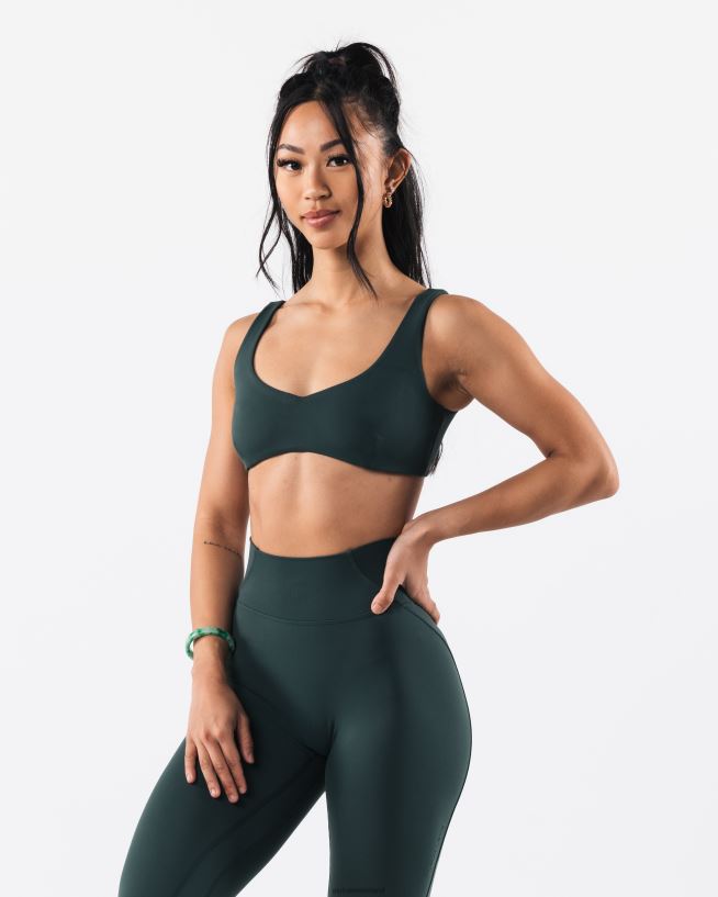 Clothing IE Alphalete Women Aura Sculpt Bra Cypress Green 2L440030