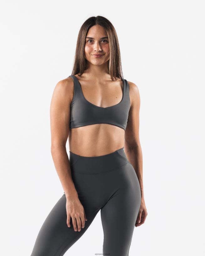 Clothing IE Alphalete Women Aura Sculpt Bra Pewter Grey 2L440052